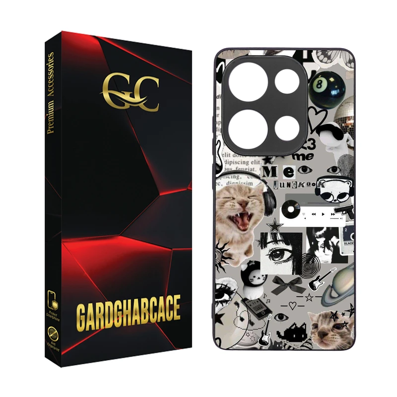 کاور گارد قاب کیس مدل دخترانه T مناسب برای گوشی موبایل  شیائومی  Poco M6 Pro \ Redmi Note 13 Pro 4G