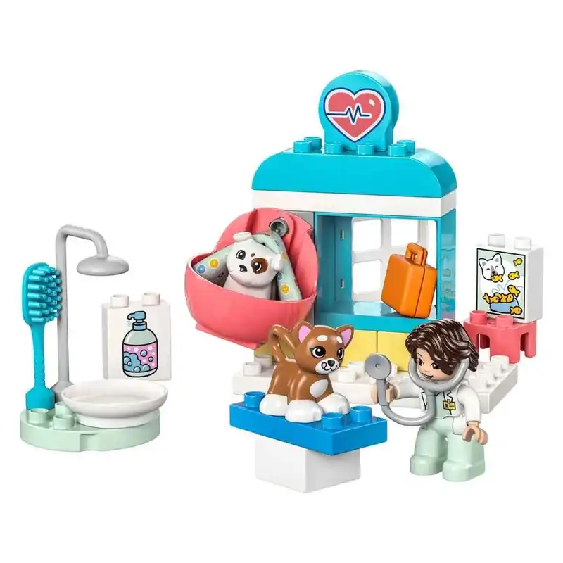 لگو 28 قطعه سری دوپلو مدل کلینیک دامپزشکی کد 10438