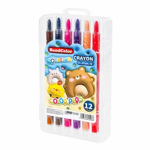 12-color crayons, screw-on model, break-resistant, code 161423