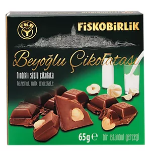 شکلات شیری با فندق فیسکوبیرلیک - 65 گرم 