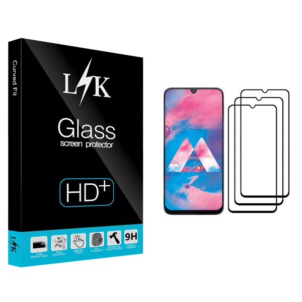 محافظ صفحه نمایش ال کی مدل +LITE مناسب برای گوشی موبایل سامسونگ Galaxy M30 بسته سه عددی