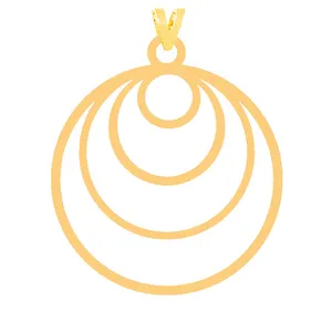 آویز گردنبند طلا 18 عیار زنانه کرابو مدل شکل هندسی Kr31630