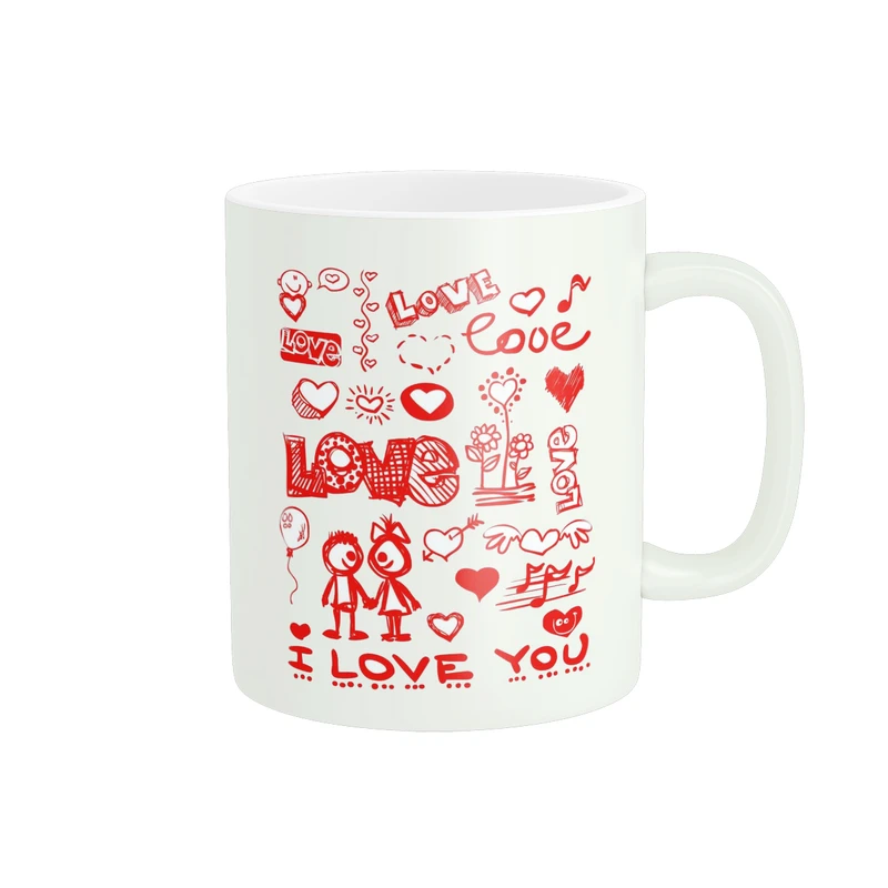 ماگ پاد آفرین طرح LOVE کد 3506