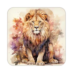 زیر لیوانی کاکتی طرح شیر مدل mp23909