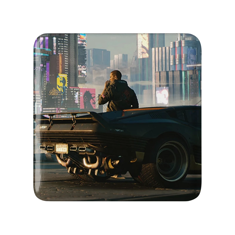 مگنت خندالو طرح وی سایبر پانک مدل مربعی کد 30559