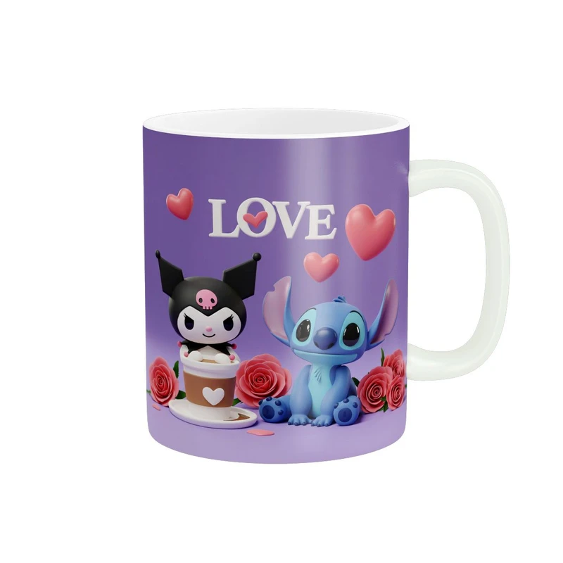 ماگ پاد آفرین طرح کرومی و استیچ مدل عشق کد 2104