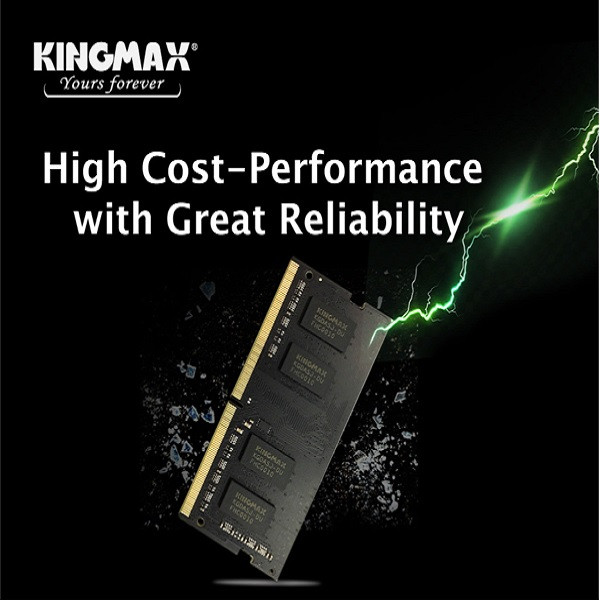 رم لپ تاپ DDR4 تک کاناله 3200 مگاهرتز کینگ مکس مدل GSOH22F-28KHK5 ظرفیت 16 گیگابایت