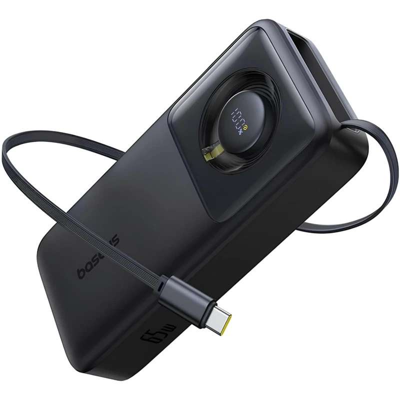 پاوربانک بیسوس مدل 65W NOMOS ظرفیت 20000 هزار میلی آمپر همراه با کابل USB-C پاوربانک بیسوس مدل 65W NOMOS ظرفیت 20000 هزار میلی آمپر همراه با کابل USB-C