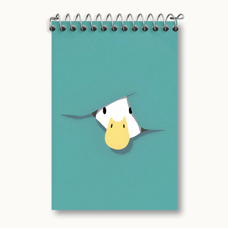 دفتر یادداشت 50 برگ خندالو طرح اردک بامزه کد N3786