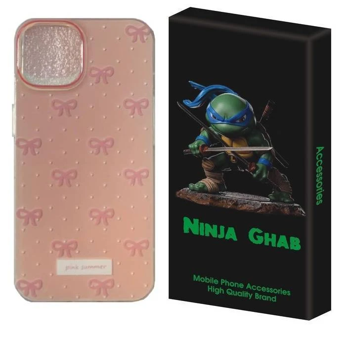 کاور نینجا قاب مدل Pink Summer مناسب برای گوشی موبایل اپل iPhone 15 Pro Max