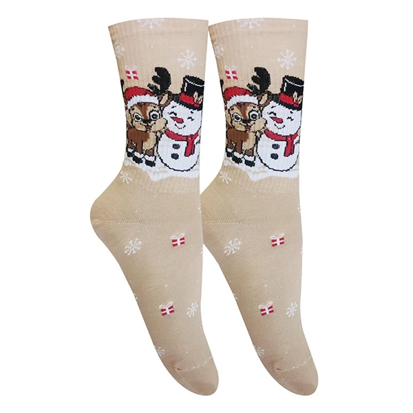 جوراب ساق بلند دخترانه تن پوش هنگامه مدل کش اسپرت آدم برفی