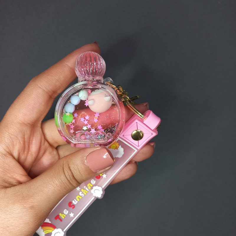 جاکلیدی دخترانه مدل آکواریومی طرح شیشه عطر جاکلیدی دخترانه مدل آکواریومی طرح شیشه عطر