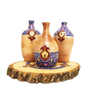 گلدان چوبی هونرین کد 820 مجموعه 4 عددی