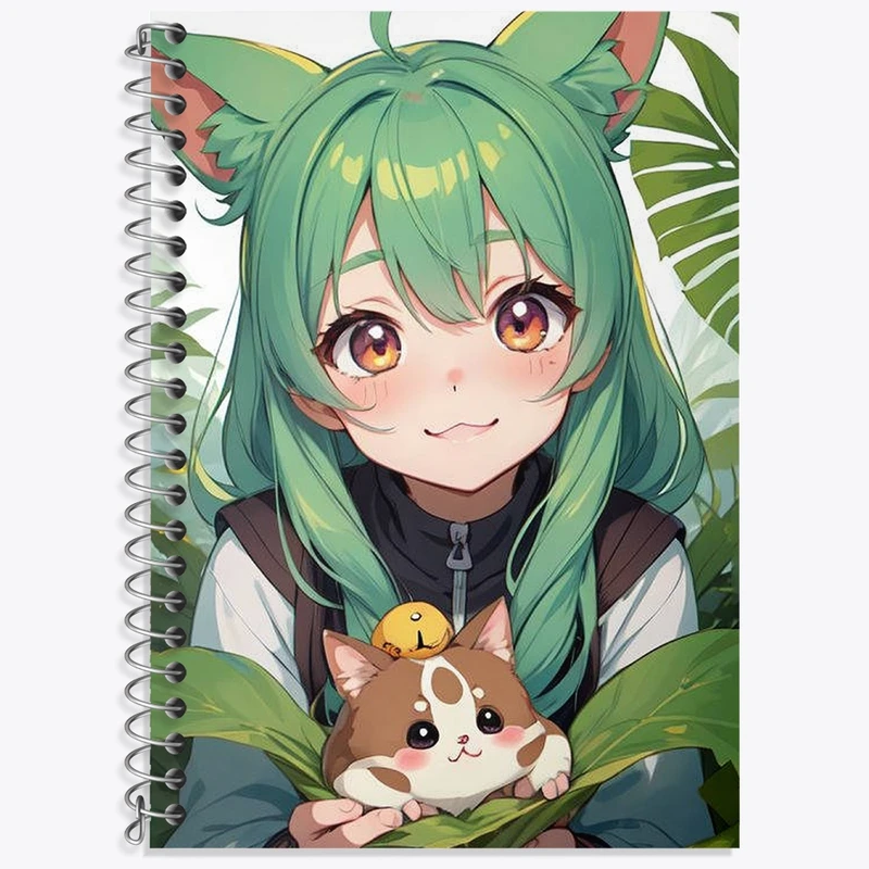 دفتر لغت 50 برگ خندالو طرح دختر انیمه ای کد N1226