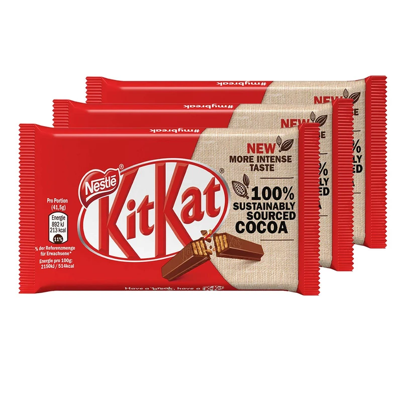 شکلات کیت‌کت چهار انگشتی - 41 گرم بسته 3 عددی