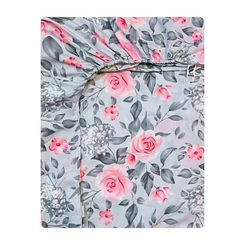 ملحفه آدنو مدل Roses کد CH153 یک نفره سایز 120x200 سانتی متر
