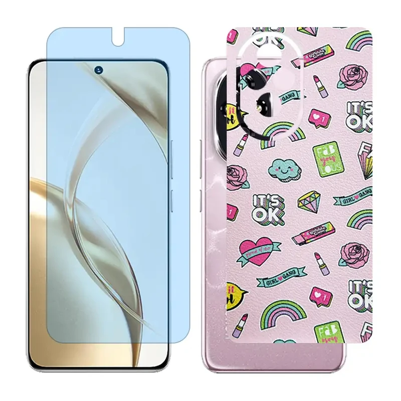 محافظ صفحه نمایش آنتی بلو گلس مدل Together مناسب برای گوشی موبایل آنر 200 / Honor 200 به همراه برچسب پوششی