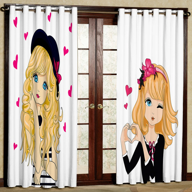 پرده مدل دختر مخمل پانچی کد 1122 سایز 140x280 سانتی متر