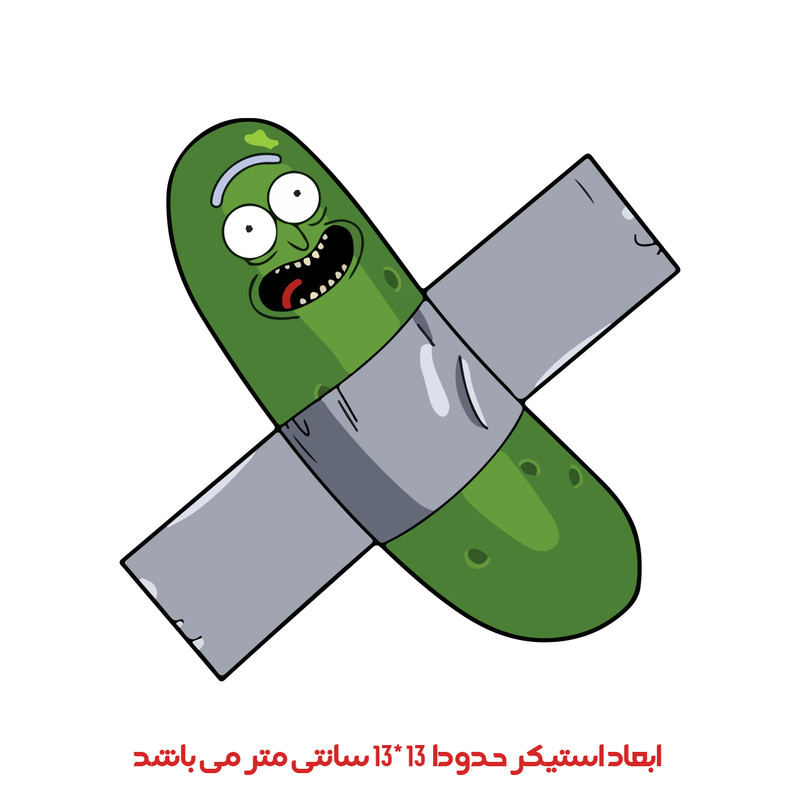 استیکر خودرو پویا مارکت طرح پیکل ریک کد 2814