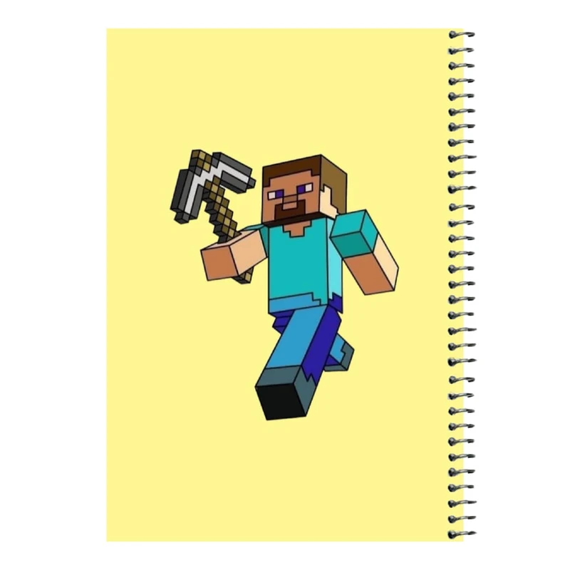 دفتر مشق 80 برگ اس جی مدل ماینکرفت کد۹  