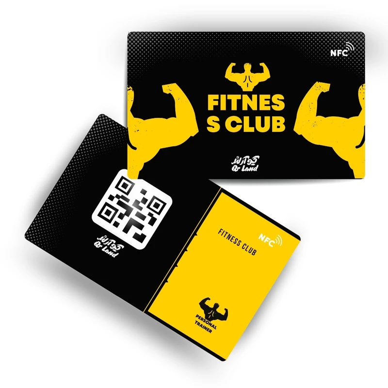 تگ NFC کارتی مدل کارت ویزیت دیجیتال باشگاه ورزشی