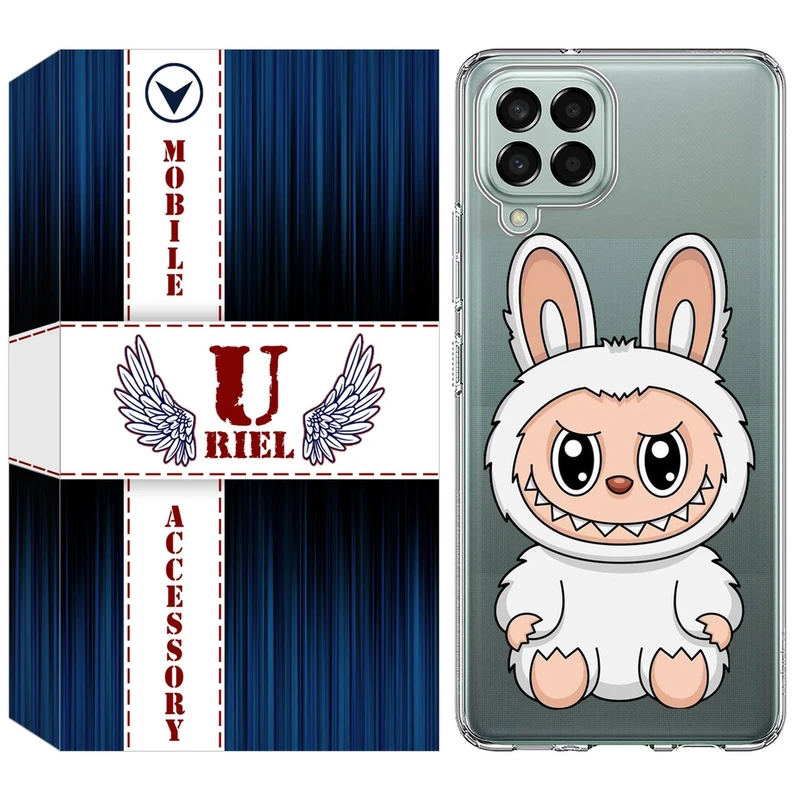 کاور یوریل مدل Clear کد 113 طرح لبوبو Labubu مناسب برای گوشی موبایل سامسونگ Galaxy A12 / A12 Nacho / M12