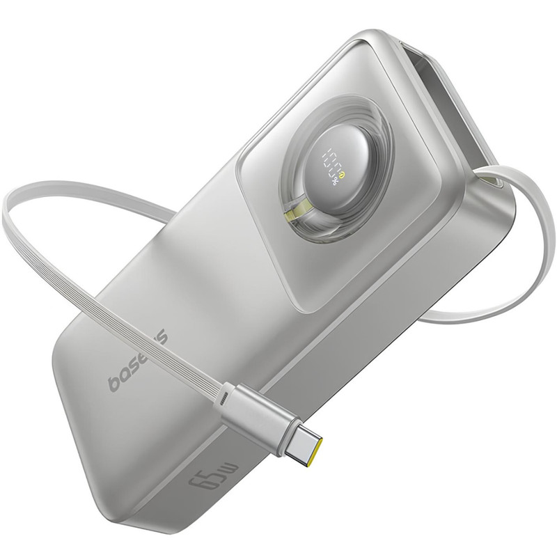 پاوربانک بیسوس مدل Free2Pull 65W ظرفیت 20000 میلی آمپر ساعت به همراه کابل USB-C
