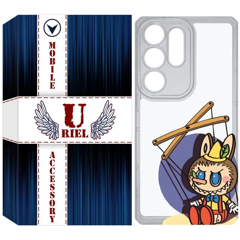 کاور یوریل مدل Clear کد 108 طرح لبوبو مناسب برای گوشی موبایل سامسونگ Galaxy S25 Ultra