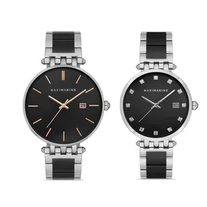 ست ساعت مچی عقربه ای زنانه و مردانه ناوی مارین مدل NM148-03   NM147-03