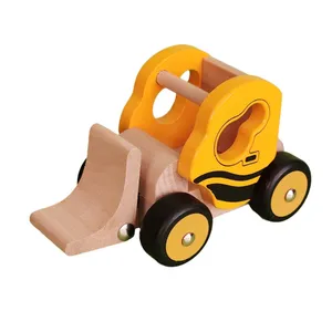 ماشین بازی مدل لودر چوبی