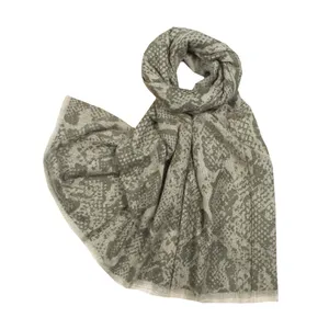 شال زنانه مدل موهر وارداتی طرح پوست ماری950