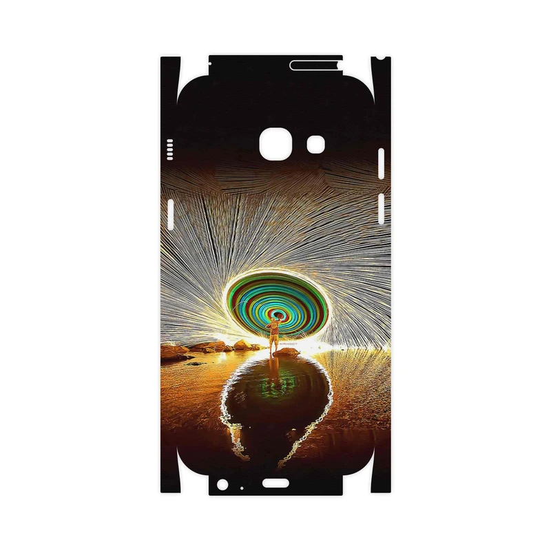 برچسب پوششی ماهوت مدل Night Light Fountain-FullSkin مناسب برای گوشی موبایل سامسونگ Galaxy A3 2017