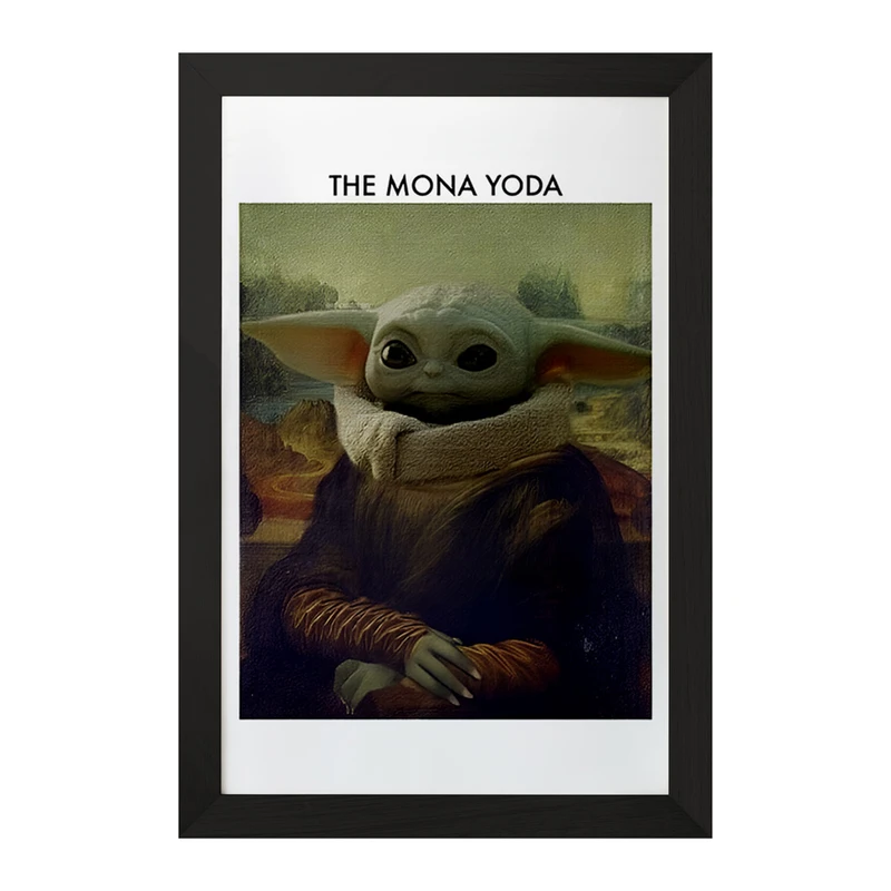 تابلو خندالو مدل بیبی یودا کد F4091