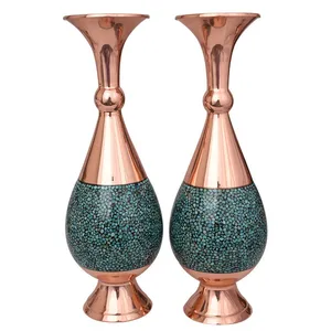 گلدان فیروزه کوبی مدل 5574 بسته 2 عددی
