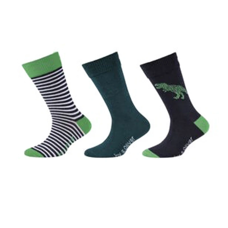 جوراب ساق بلند پسرانه اس.الیور مدل 2025 مجموعه سه عددی