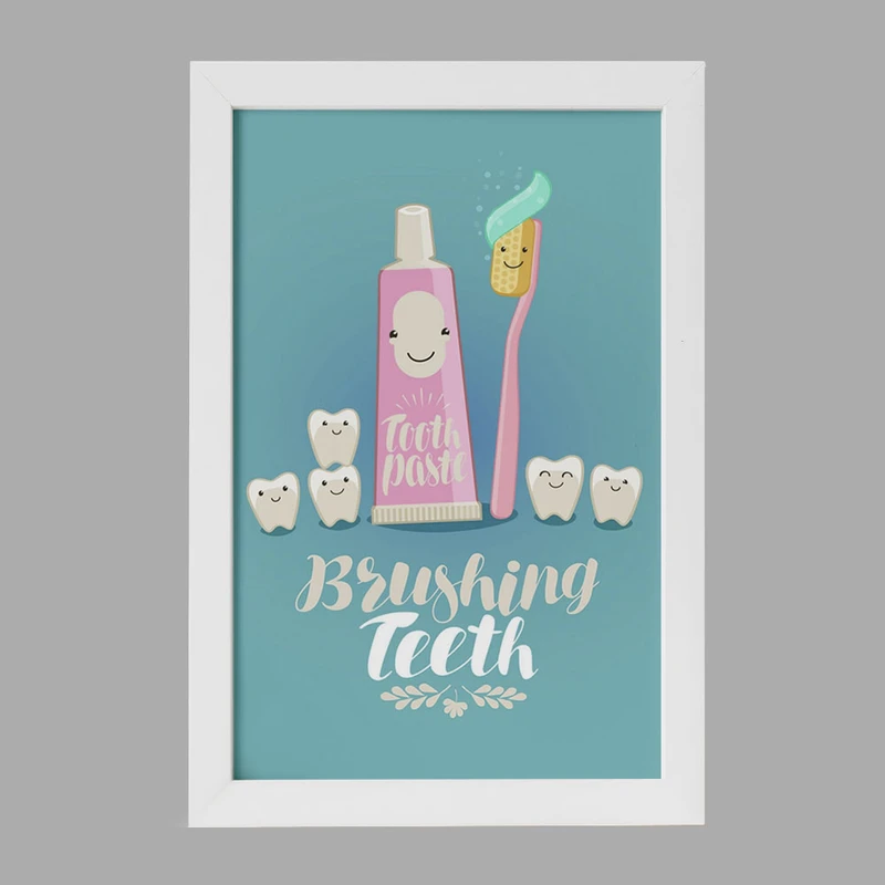 تابلو خندالو مدل دندان و دندانپزشکی کودکانه کد 27753
