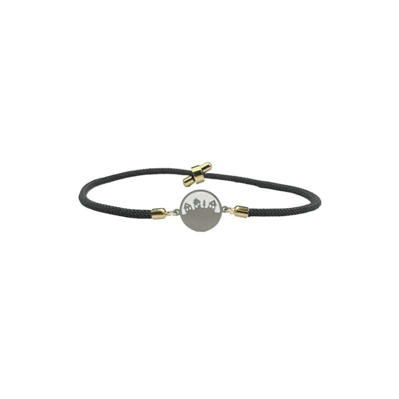 دستبند نقره مدل توخالی طرح شهر دستبند نقره مدل توخالی طرح شهر