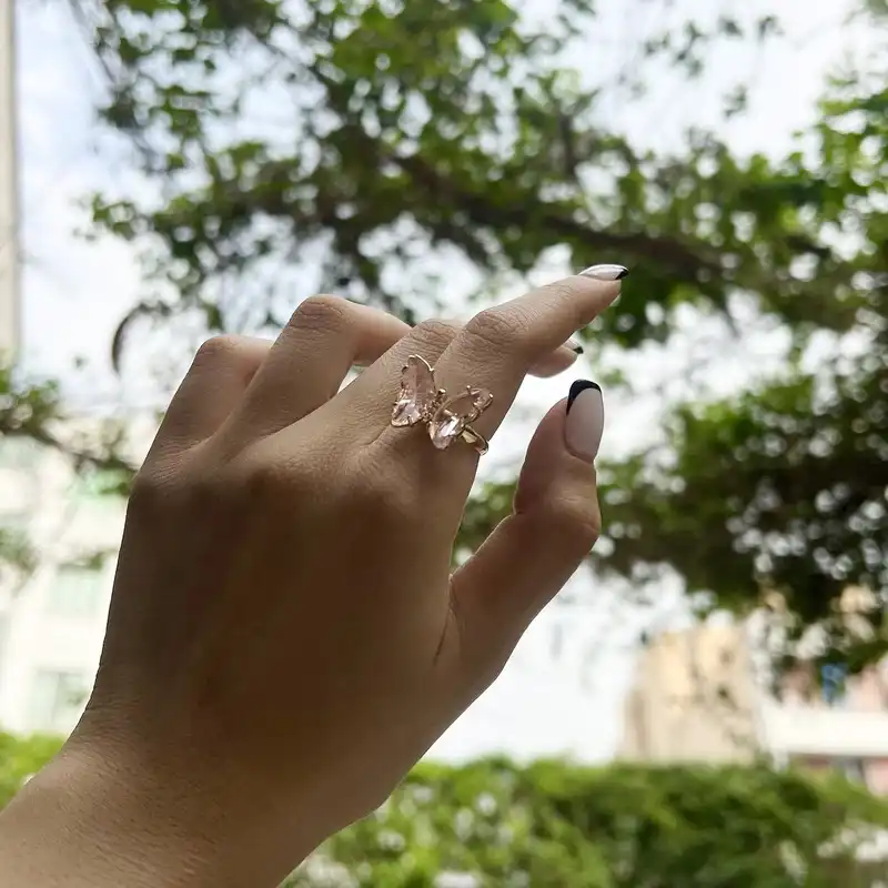 نیم ست زنانه مدل پروانه کریستالی