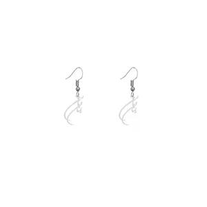 گوشواره نقره زنانه هایکا طرح با من بمان مدل n.ha429