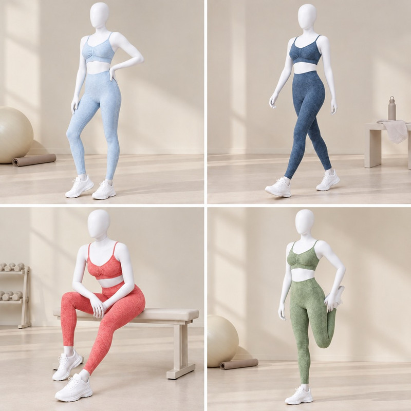 ست نیم‌تنه و لگینگ ورزشی زنانه مدل Body Fitora