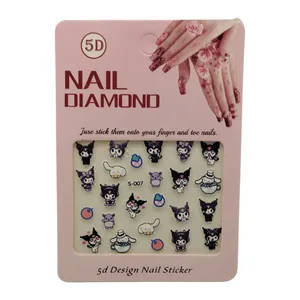 برچسب ناخن نیل دایموند طرح خرگوش کد 14 مجموعه 24 عددی