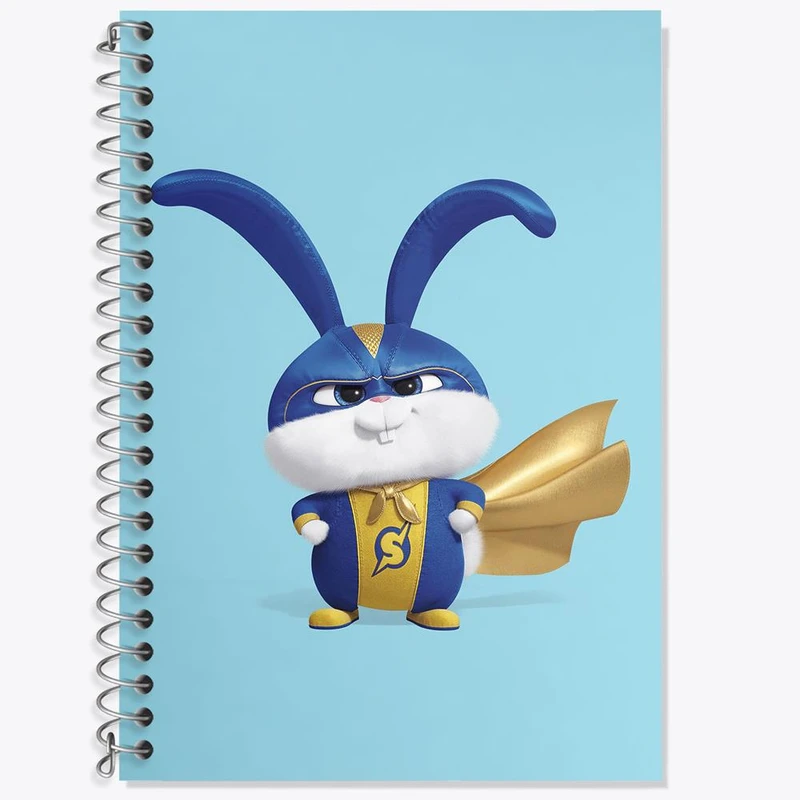 دفتر زبان 50 برگ خندالو مدل سه خط طرح زندگی پنهان حیوانات خانگی The Secret Life of Pets کد 10681