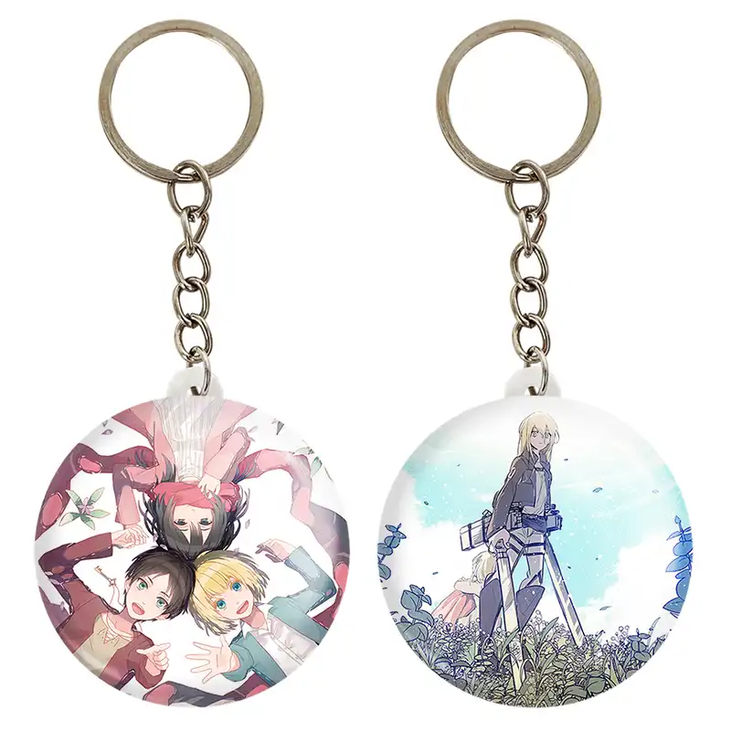 جاکلیدی خندالو مدل میکاسا و ارن و ارمین انیمه اتک آن تایتان کد 1856218564 مجموعه 2 عددی