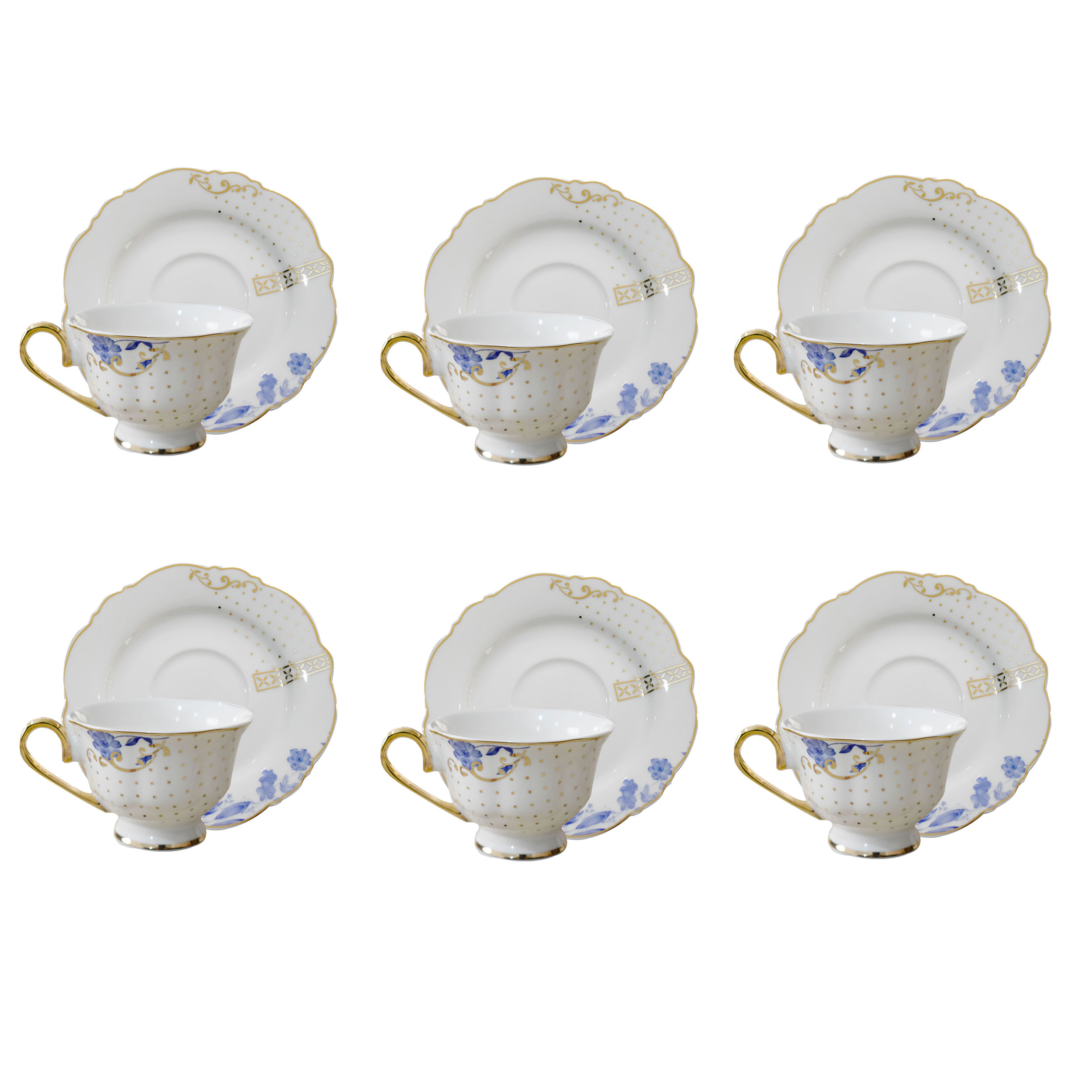 سرویس چای خوری 12پارچه پینک اند مور مدل P-894