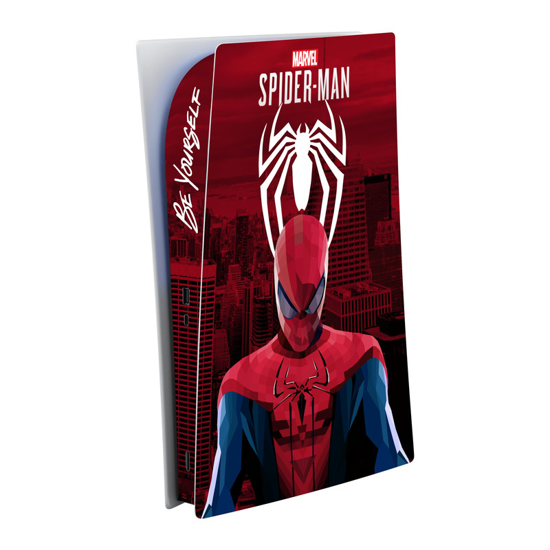 برچسب کنسول بازی پلی استیشن 5 اس ای گییرز طرح Spider-man 01 مدل دیجیتال