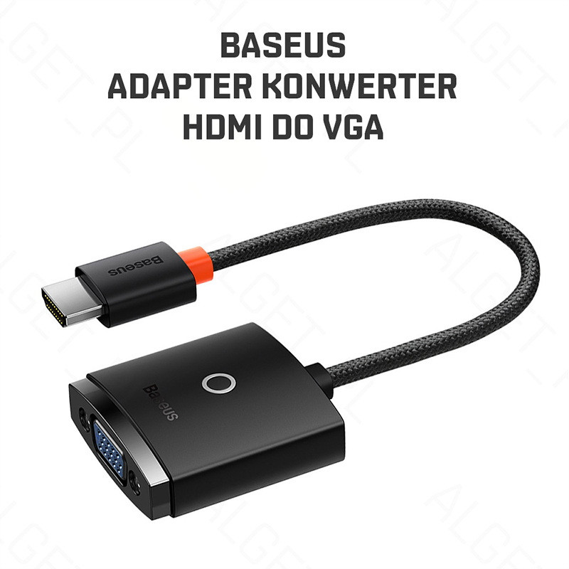 مبدل HDMI به VGA باسئوس مدل WKQX010001 طول 0.2 متر