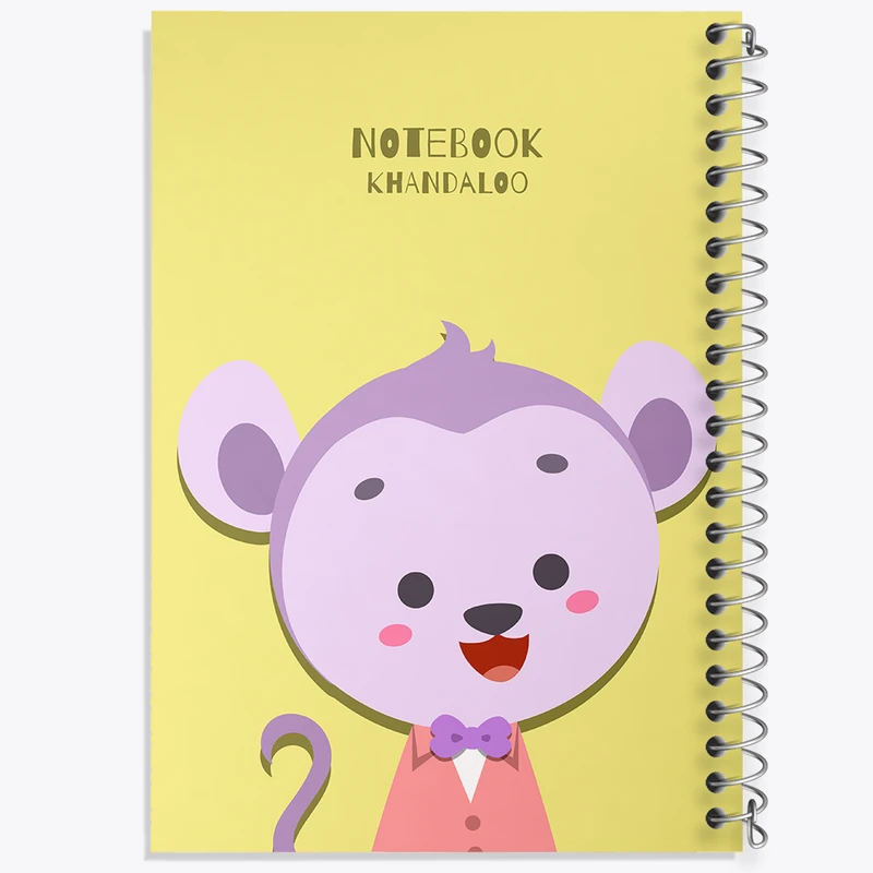 دفتر نقاشی 50 برگ خندالو طرح میمون بامزه کد N1096