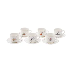 سرویس قهوه خوری 12 پارچه 6 نفره کاراجا مدل Kucuk Prens