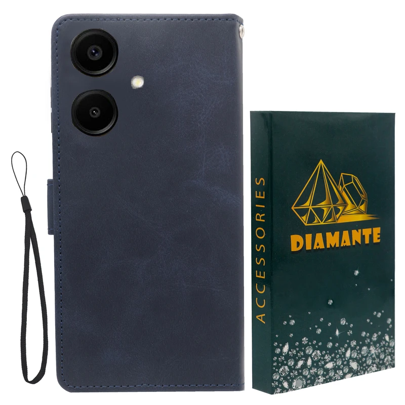 کیف کلاسوری دیامانته مدل Gira Gn مناسب برای گوشی موبایل سامسونگ Galaxy A06 به همراه بند آویز