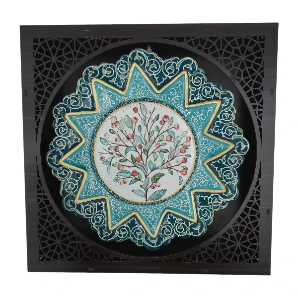 بشقاب میناکاری کد B1084